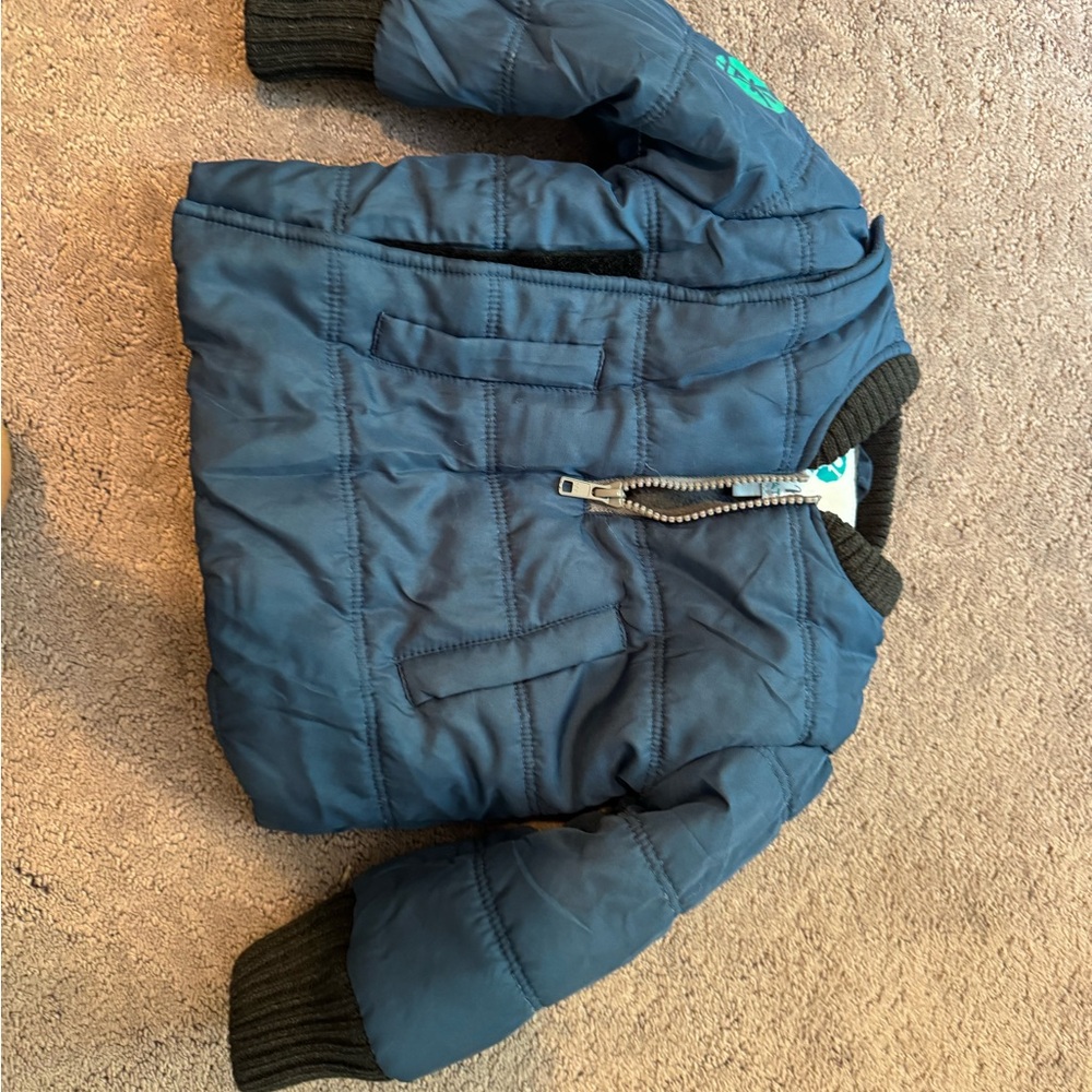 BuckleMe puffer half zip winter coat